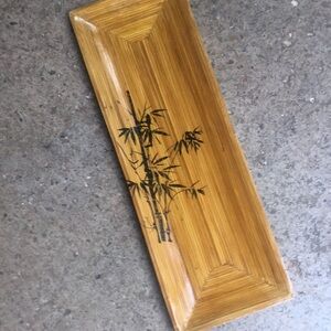 Decorative bamboo tray.  Beautiful design